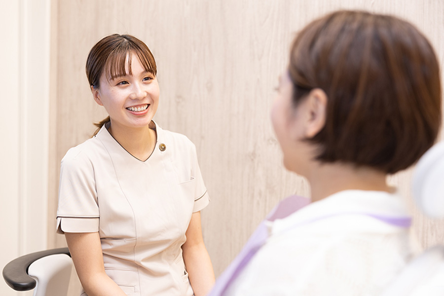 歯垢の染め出し、歯みがき指導